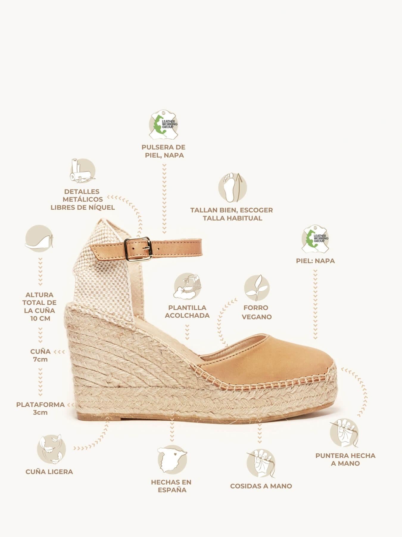 Marga Cuña Alta Napa Marrón Claro