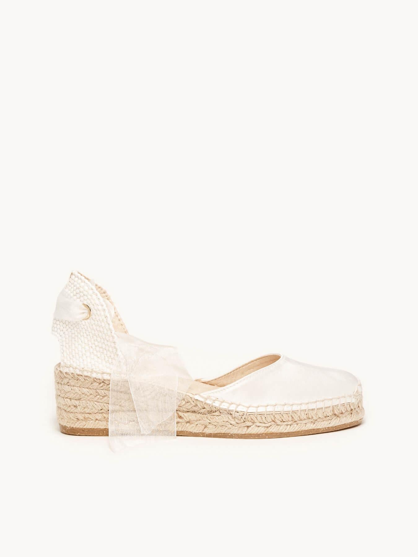 Cala Cuña 5 cm Raso Blanco