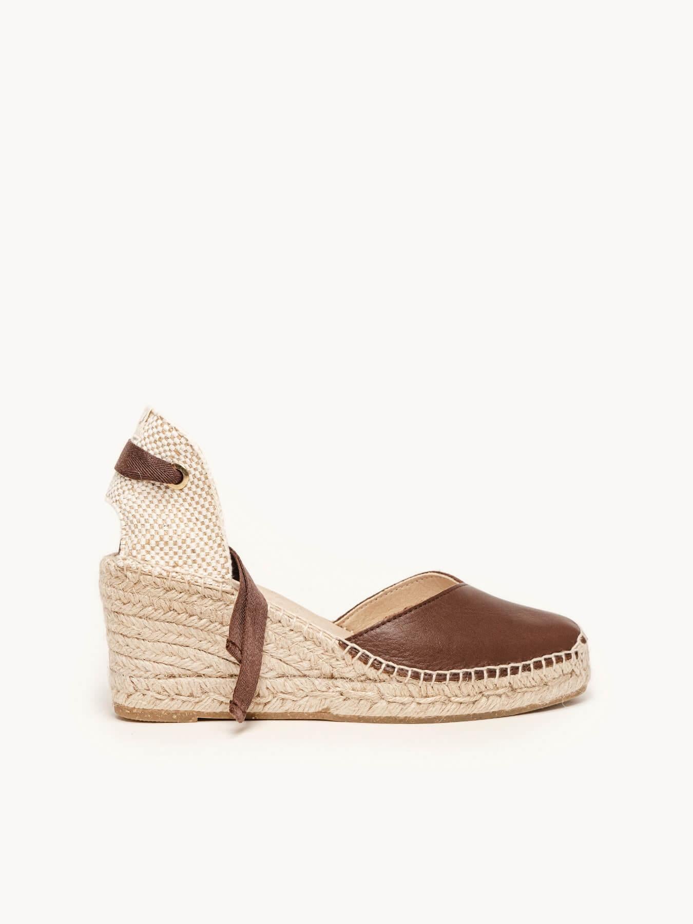 Romero Cuña Media Napa Marrón Oscuro