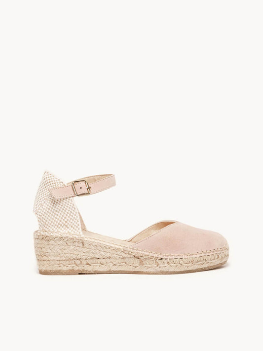 Jara Cuña 5 cm Ante Rosa Claro