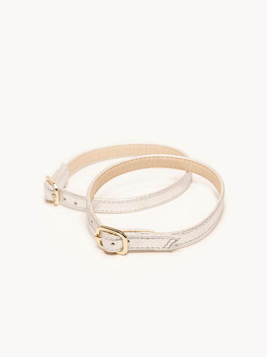 Pulsera Ante Metal Plata