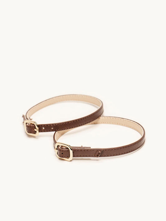 Pulsera Napa Marrón Oscuro