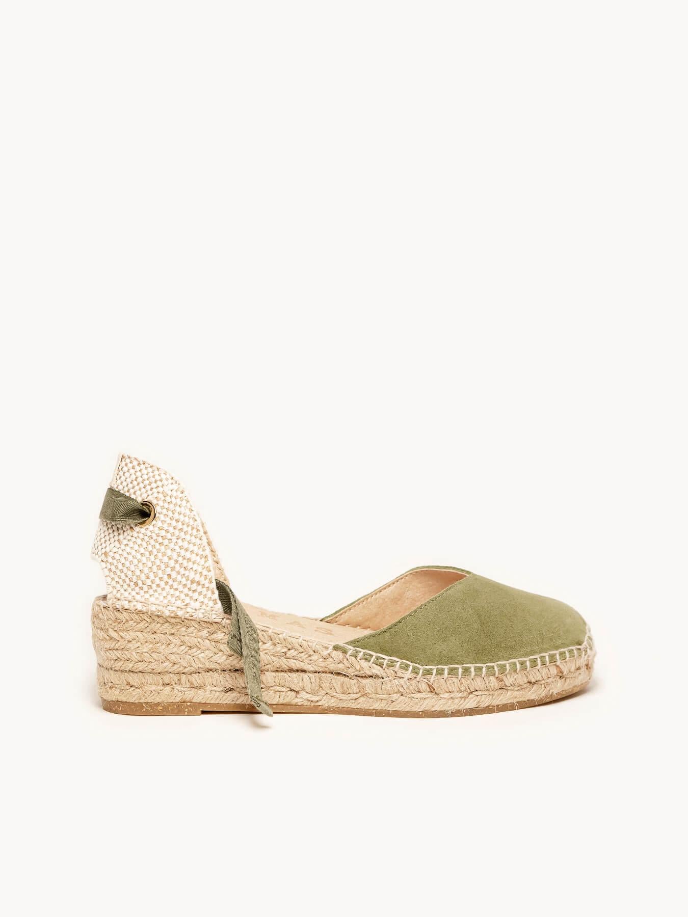 Romero Cuña 5 cm Ante Verde Kaki