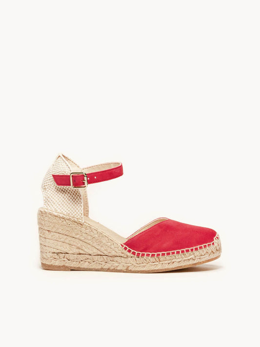 Jara Cuña 7 cm Ante Rojo