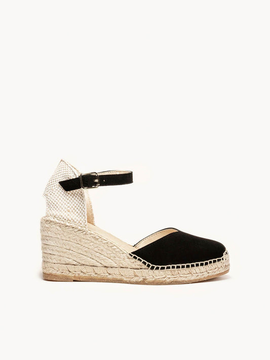 Jara Cuña 7 cm Ante Negro
