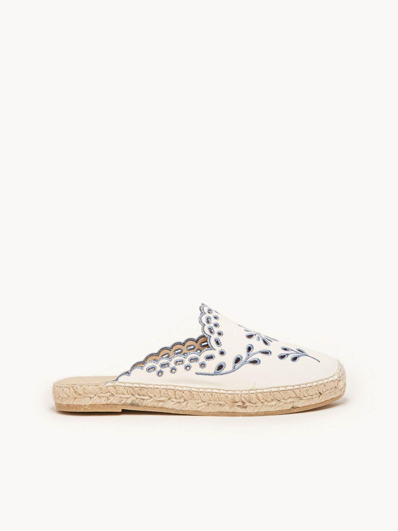 Loto Lona Bordada Azul Jeans