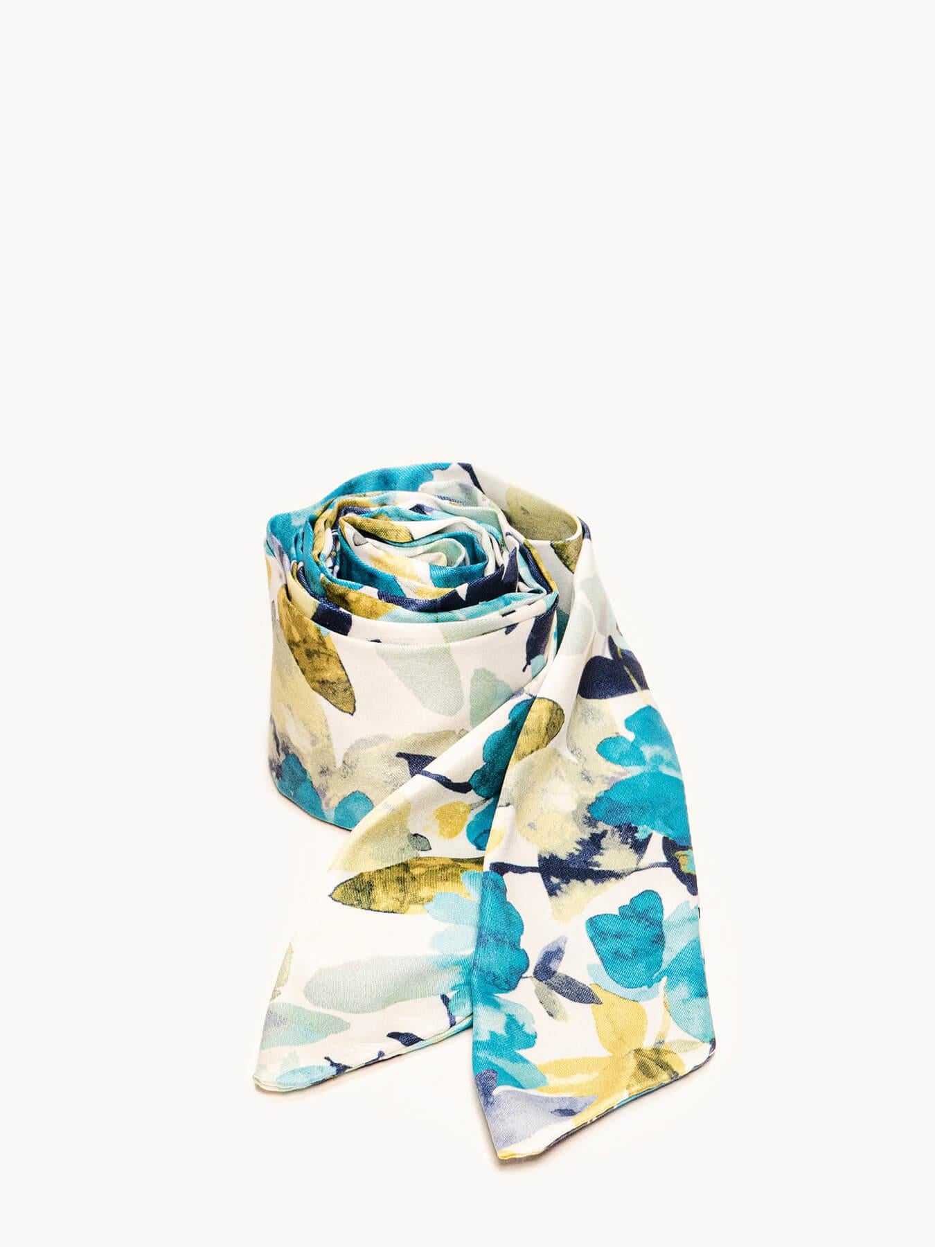 Pañuelo Floral Azul