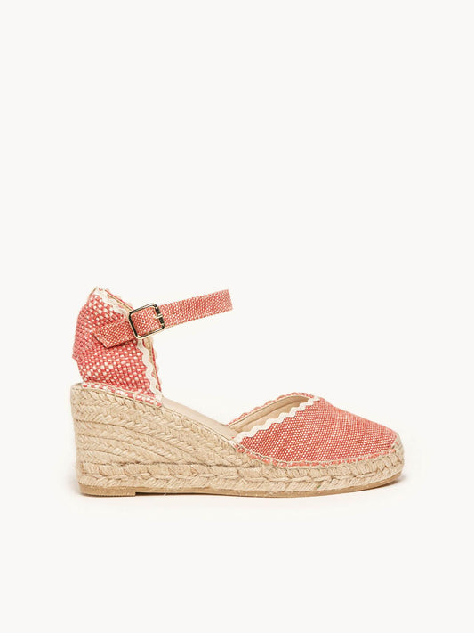 Jara Cuña 7 cm Lino Rojo