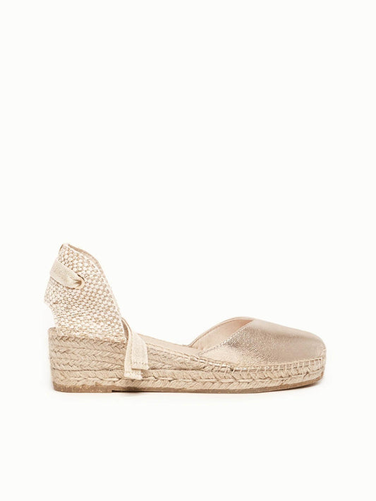 Romero Cuña Baja Ante Metal Oro