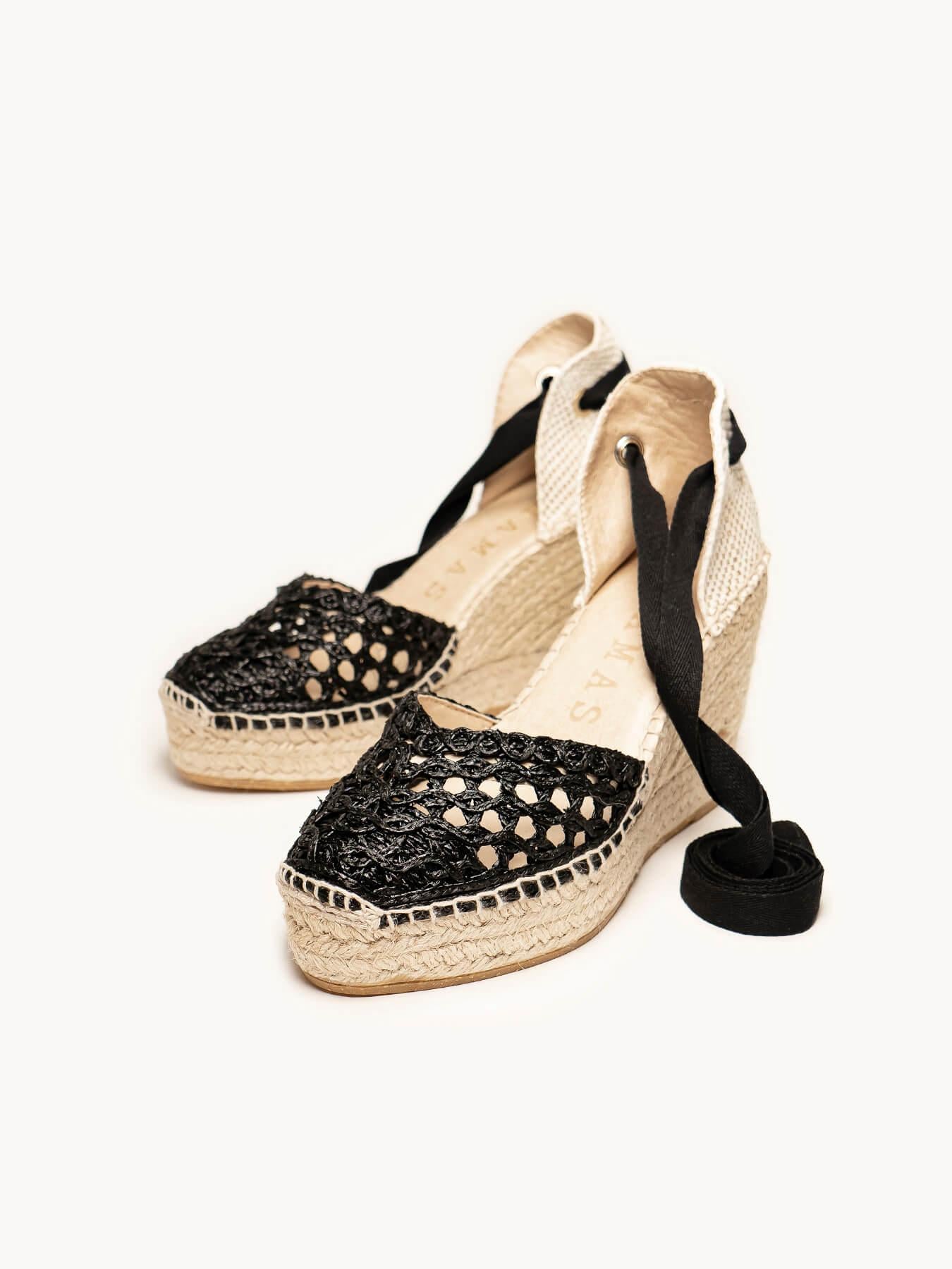 Romero Cuña 10 cm Rafia Negro
