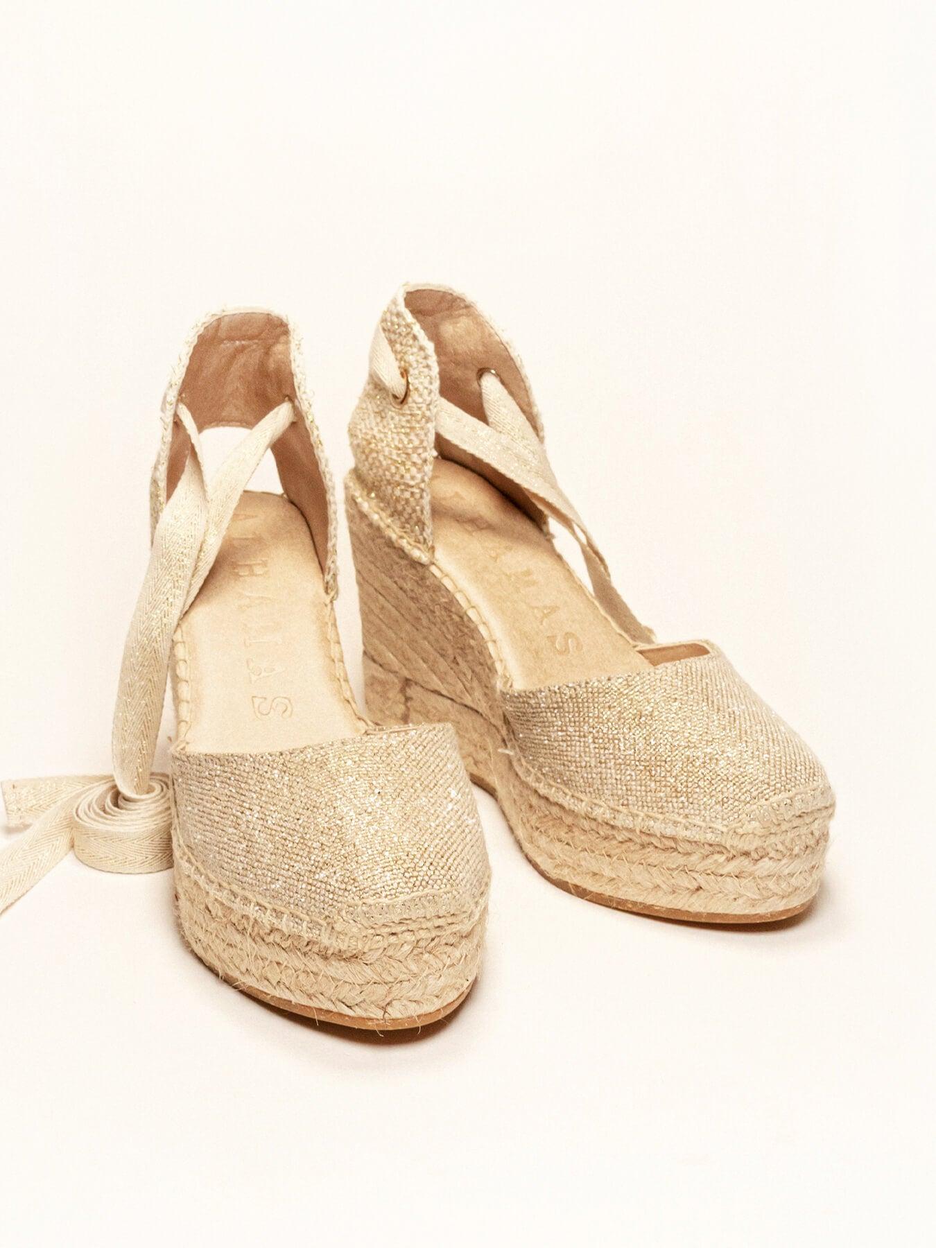 Cala Cuña Alta Lino Metal Oro