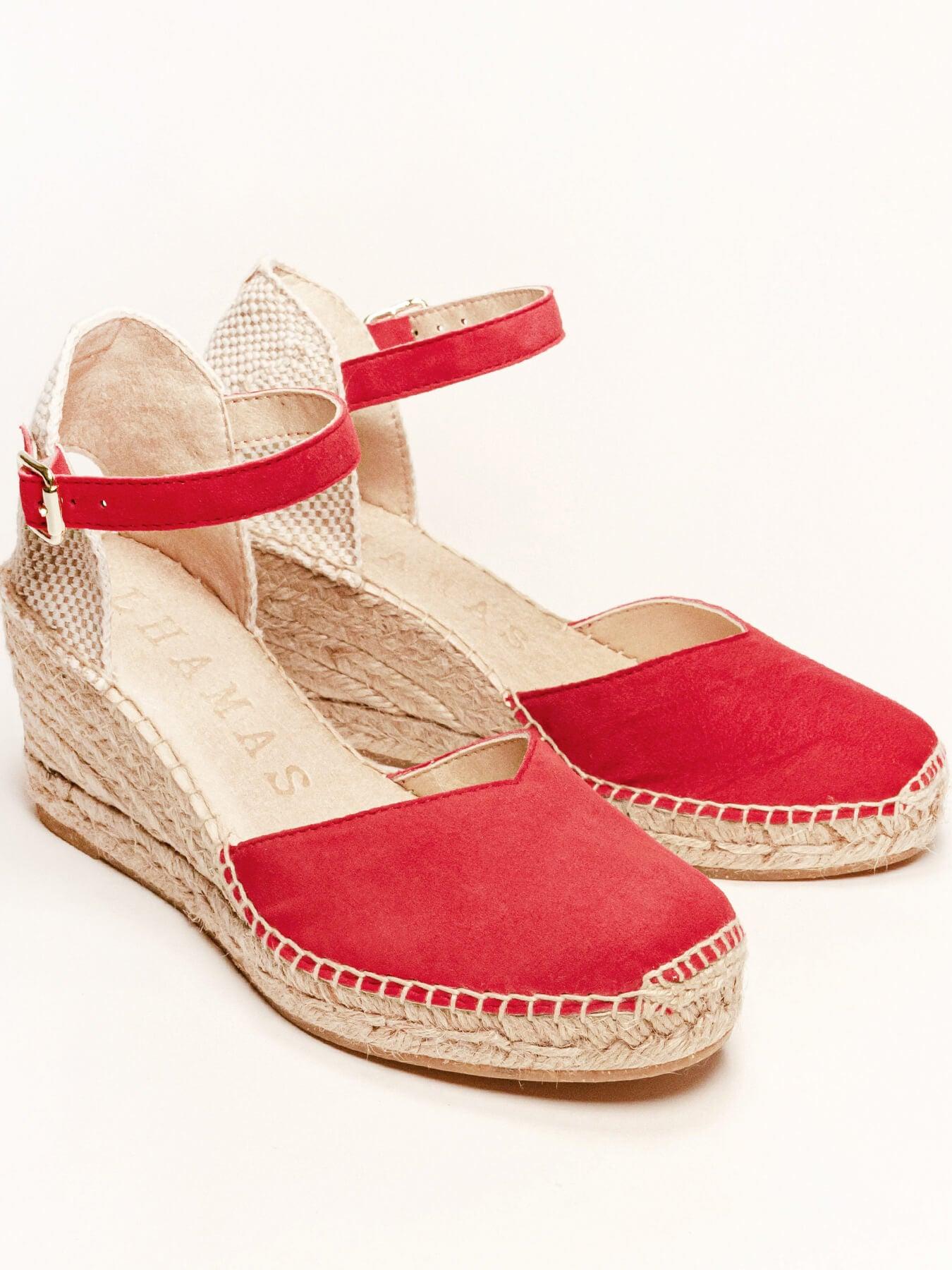 Jara Cuña 7 cm Ante Rojo