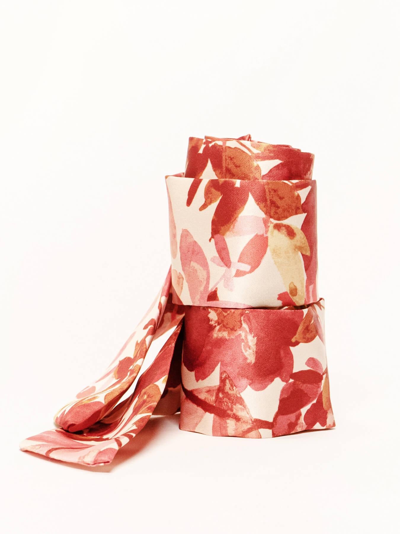 Pañuelo Floral Naranja