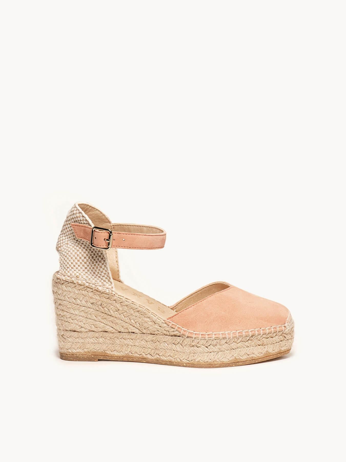 Jara Cuña 8 cm Ante Naranja Claro