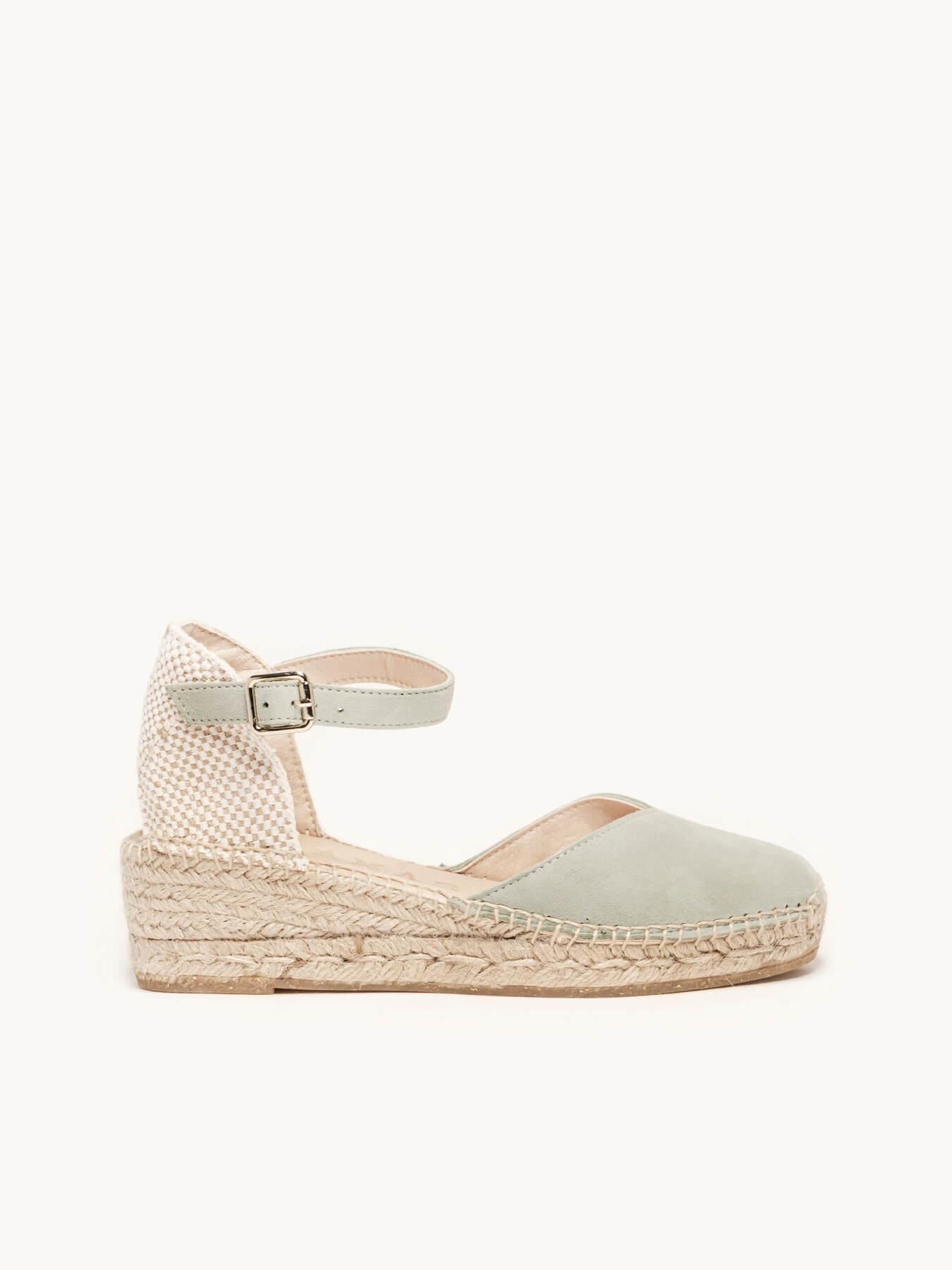 Jara Cuña 5 cm Ante Verde Claro