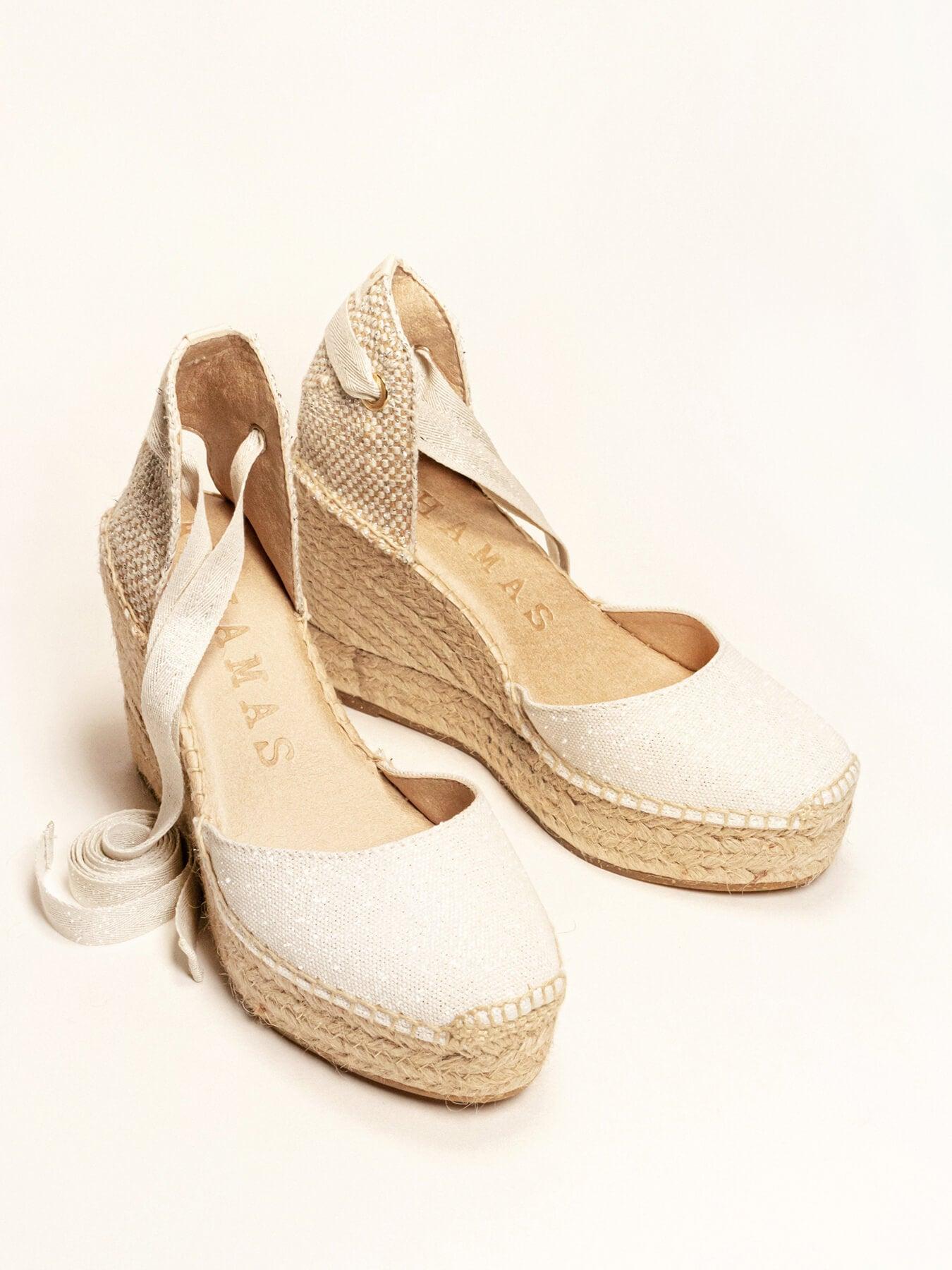 Cala Cuña 10 cm Lona Metal Blanco