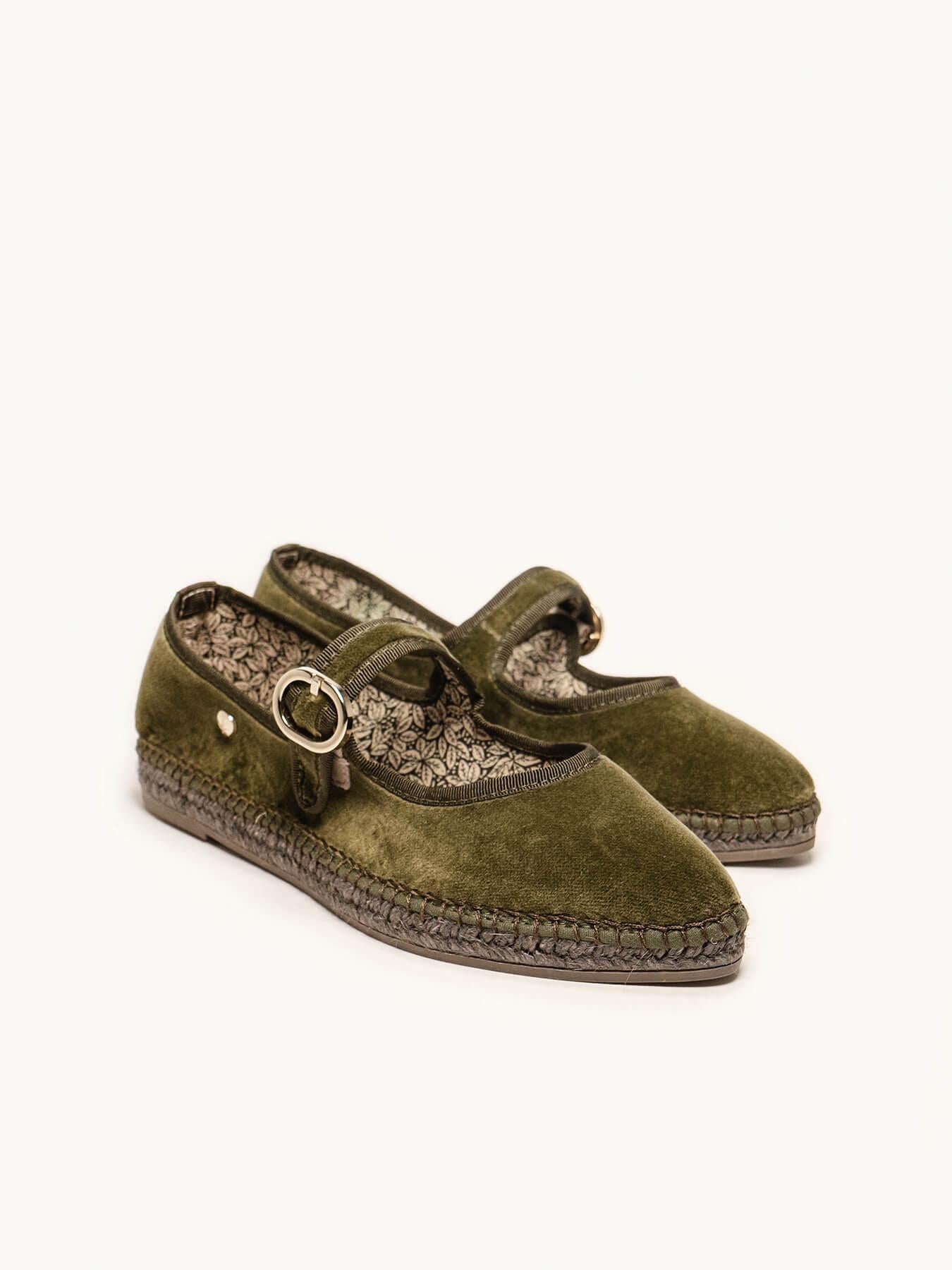 Azucena Terciopelo Verde Kaki