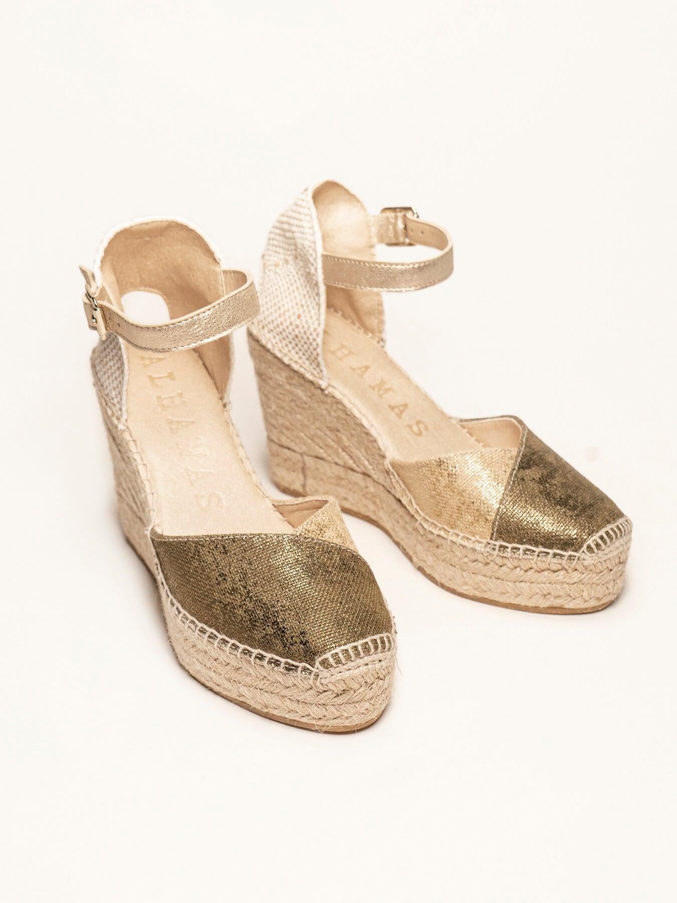 Jara Cuña Alta Lino Metal Verde Kaki