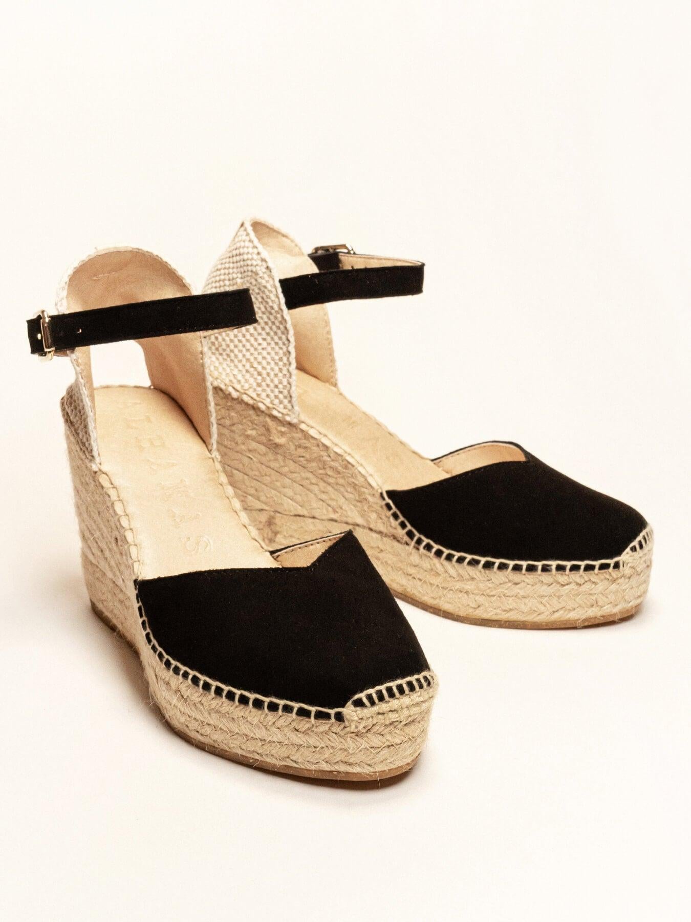 Jara Cuña 10 cm Ante Negro