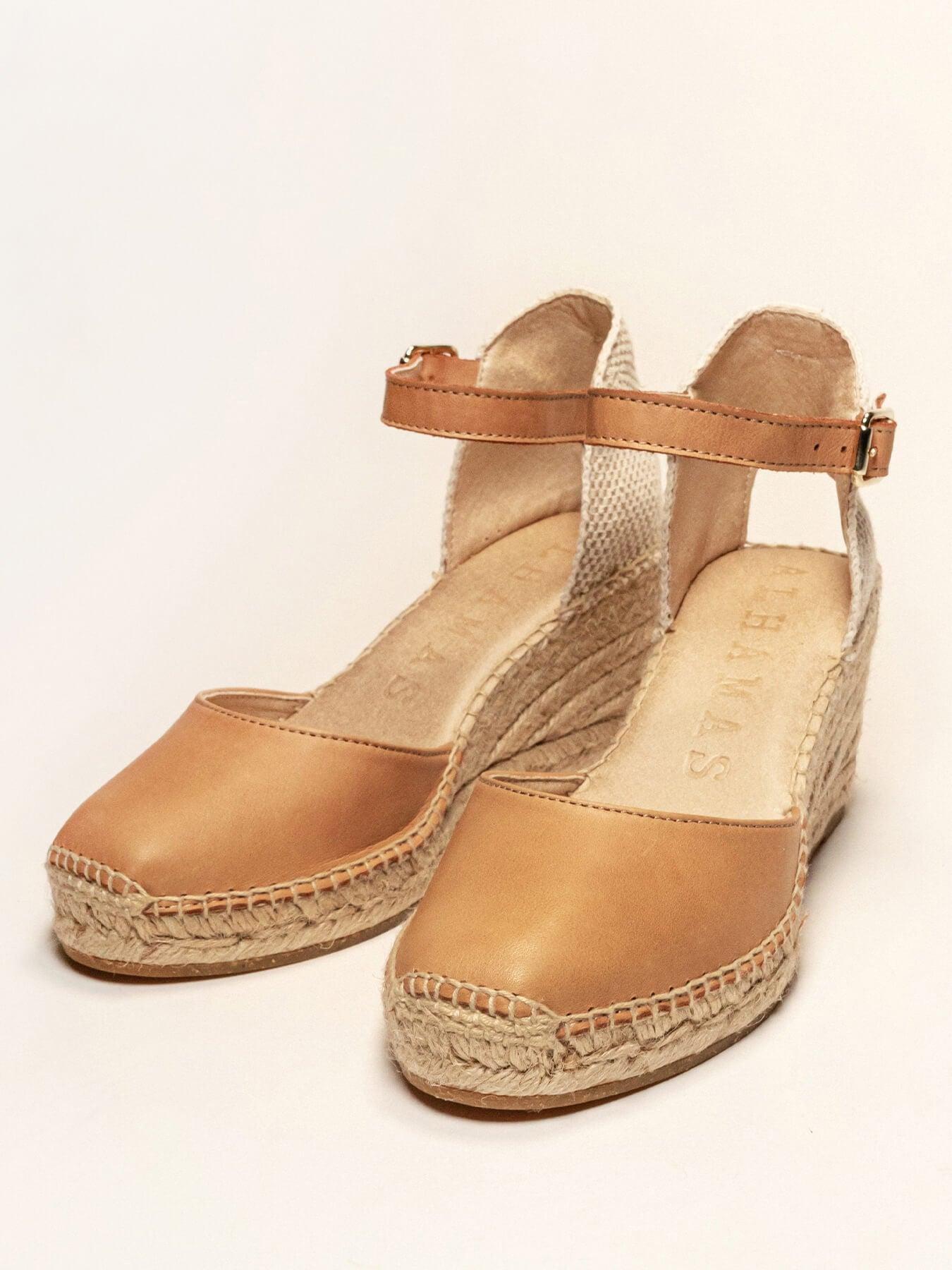 Marga Cuña 7 cm Napa Marrón Claro