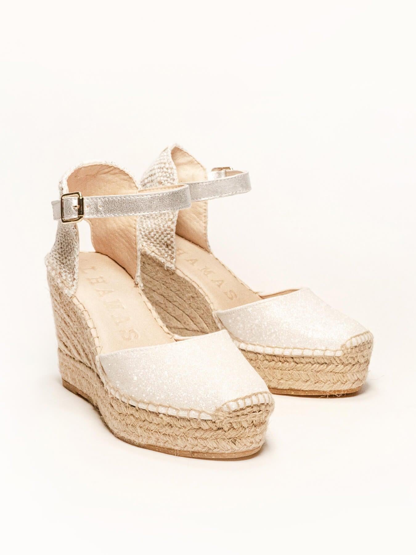 Dalia Cuña 10 cm Brillo Blanco