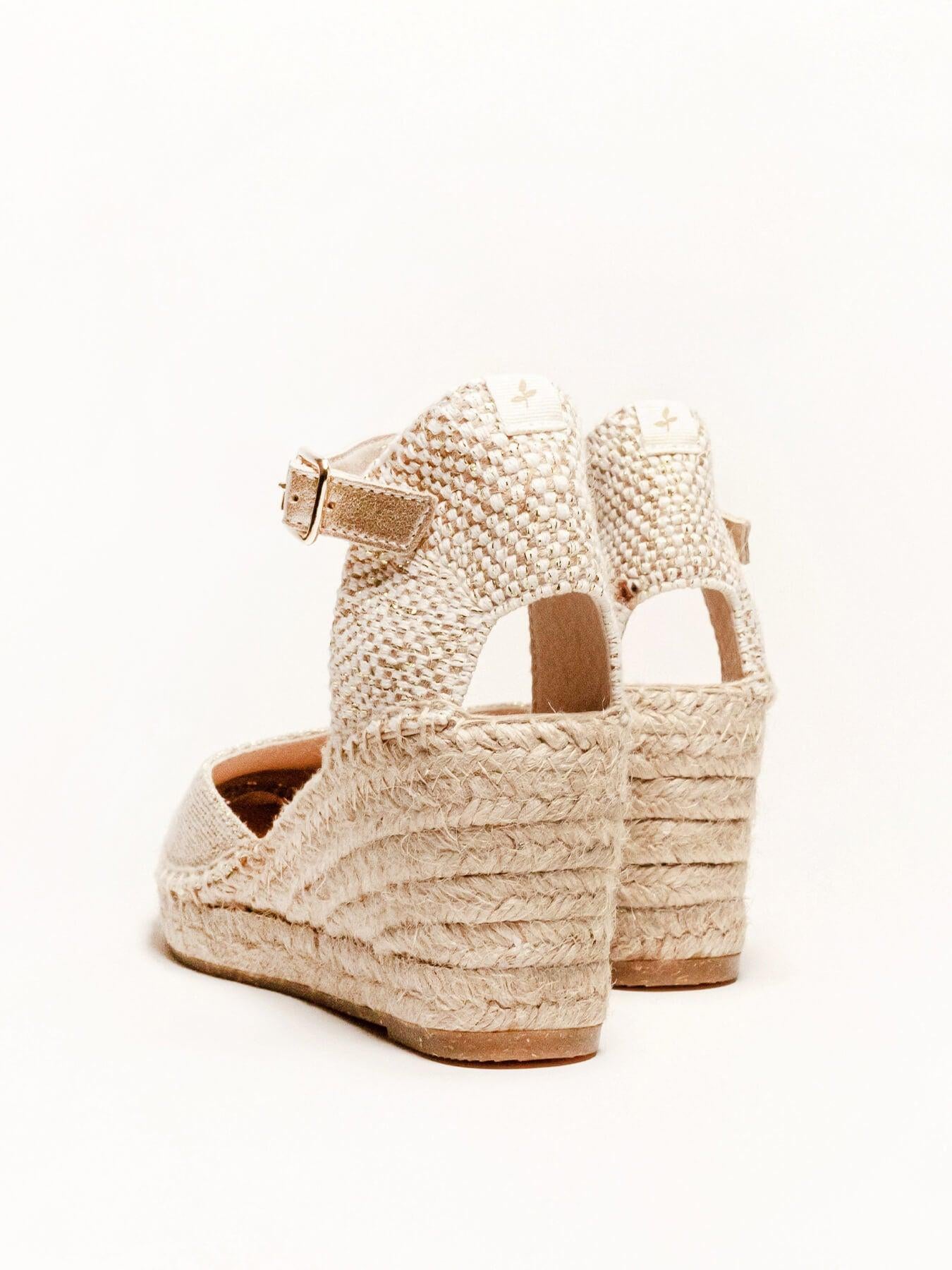 Dalia Cuña Media Lino Metal Oro