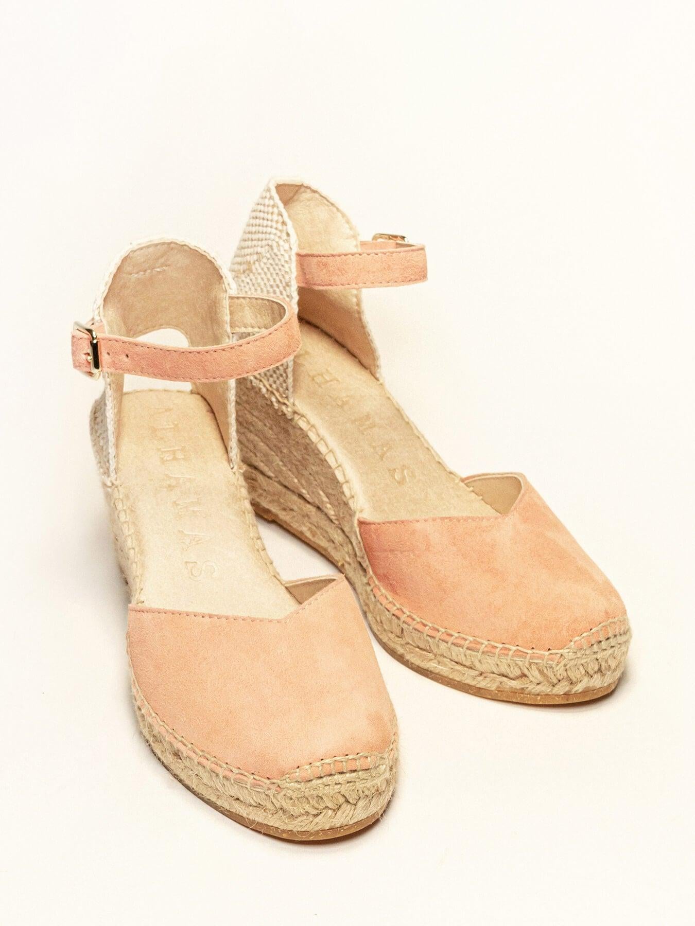 Jara Cuña 7 cm Ante Naranja Claro