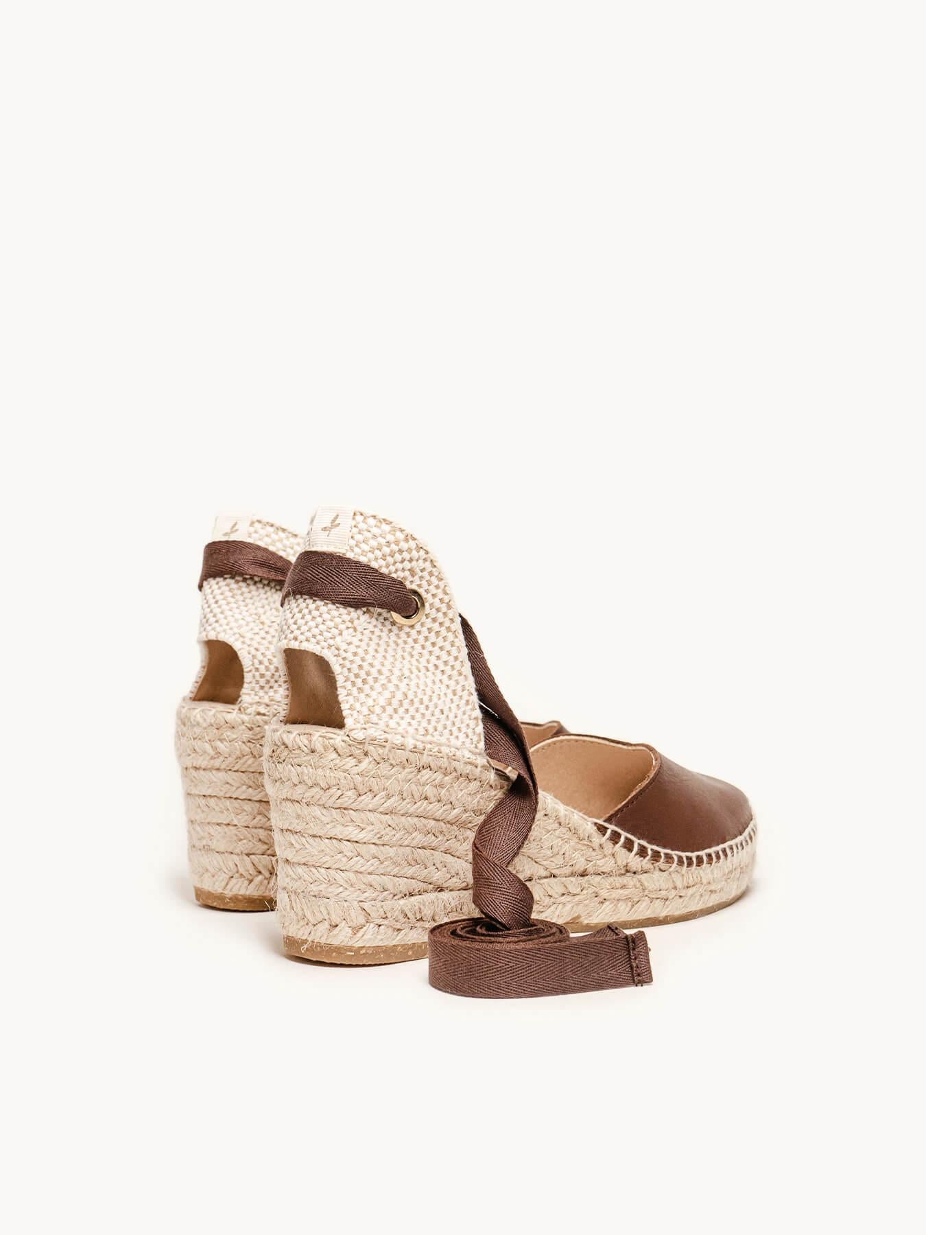 Romero Cuña Media Napa Marrón Oscuro