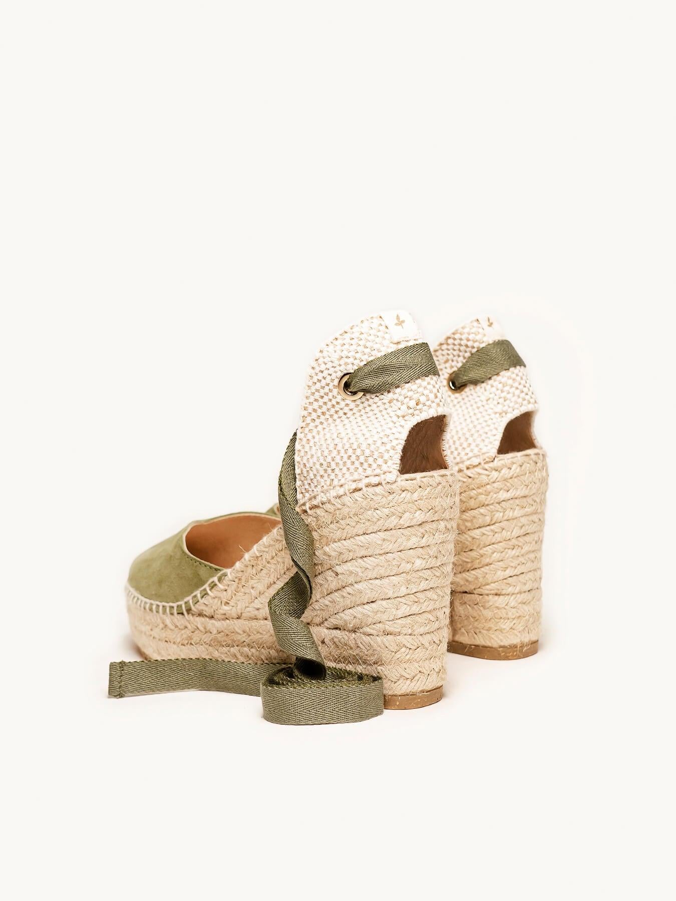 Romero Cuña 10 cm Ante Verde Kaki