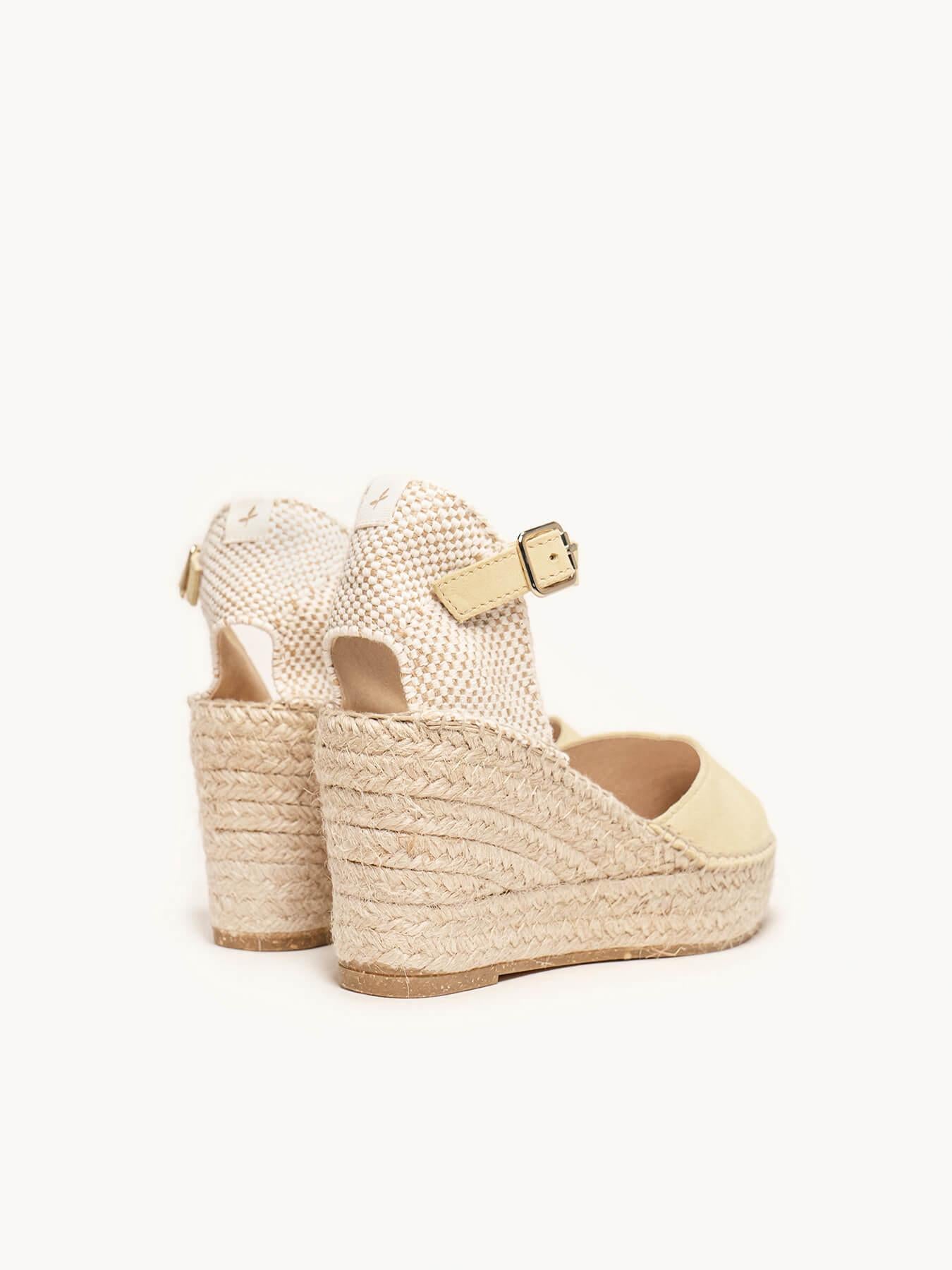 Jara Cuña 8 cm Ante Amarillo