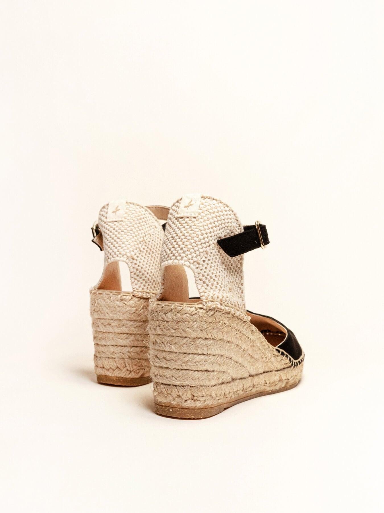 Jara Cuña 7 cm Ante Negro