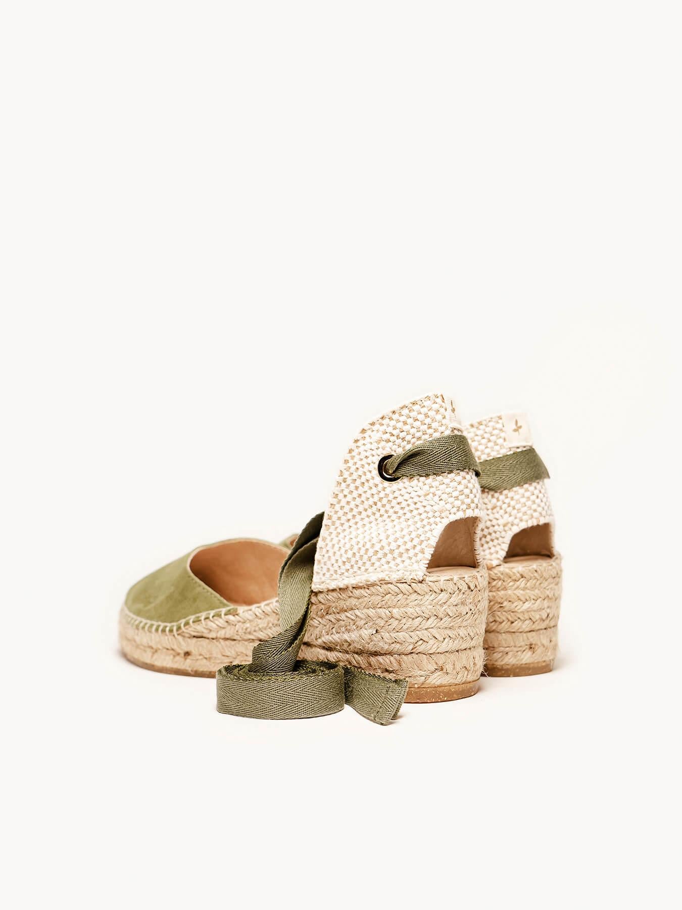 Romero Cuña 5 cm Ante Verde Kaki