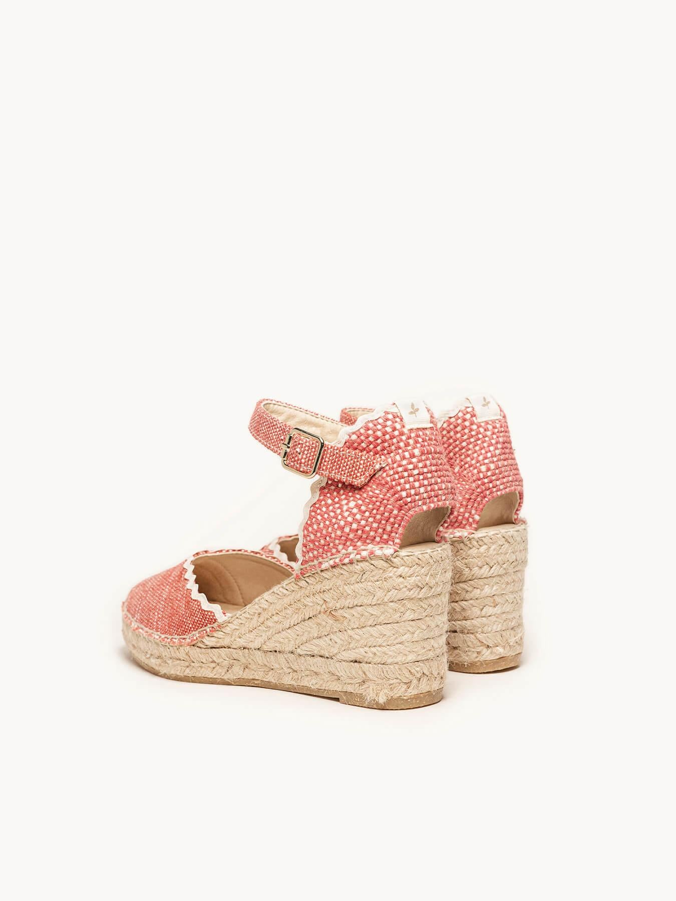 Jara Cuña 7 cm Lino Rojo
