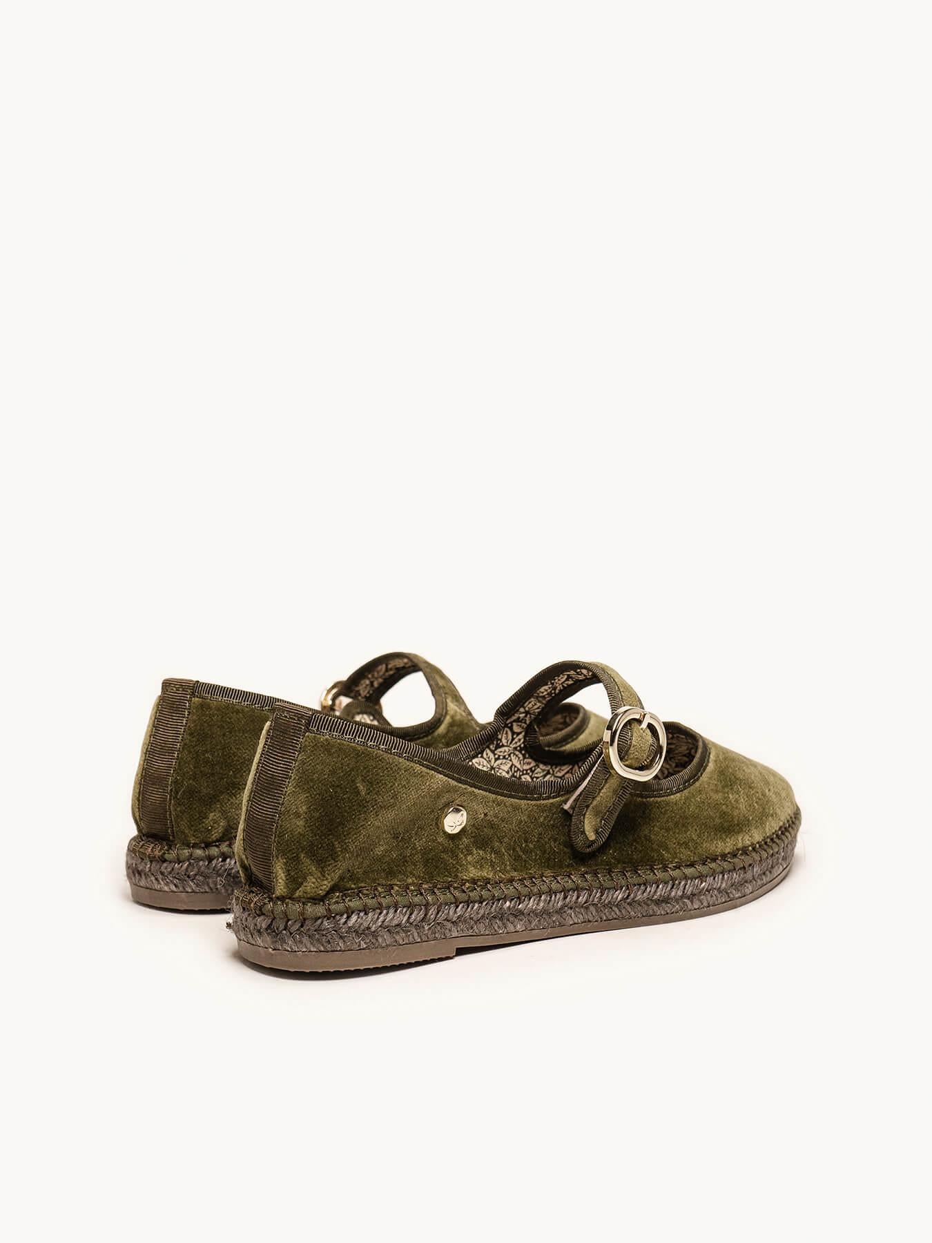 Azucena Terciopelo Verde Kaki