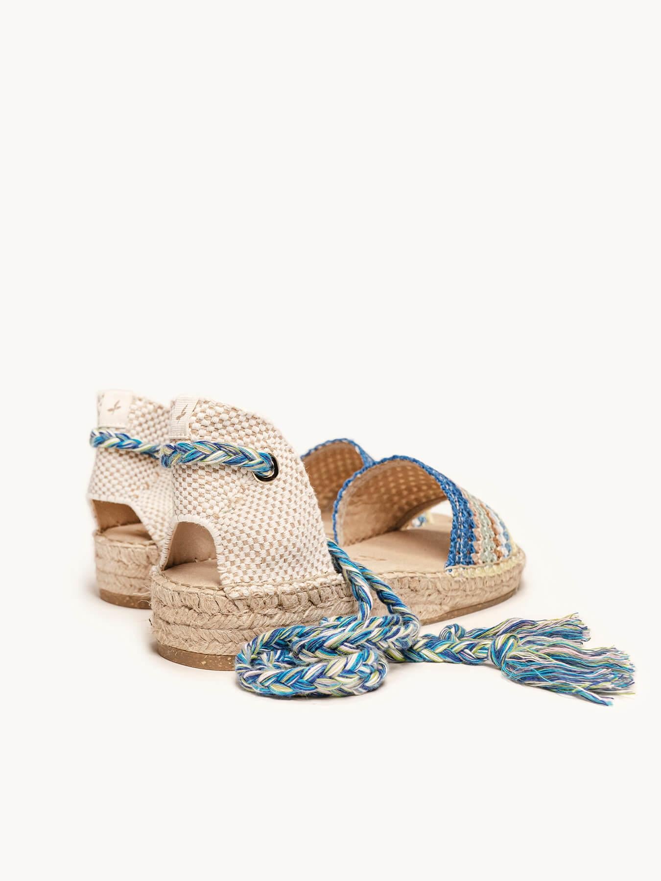 Aulaga Crochet Rayas Azul