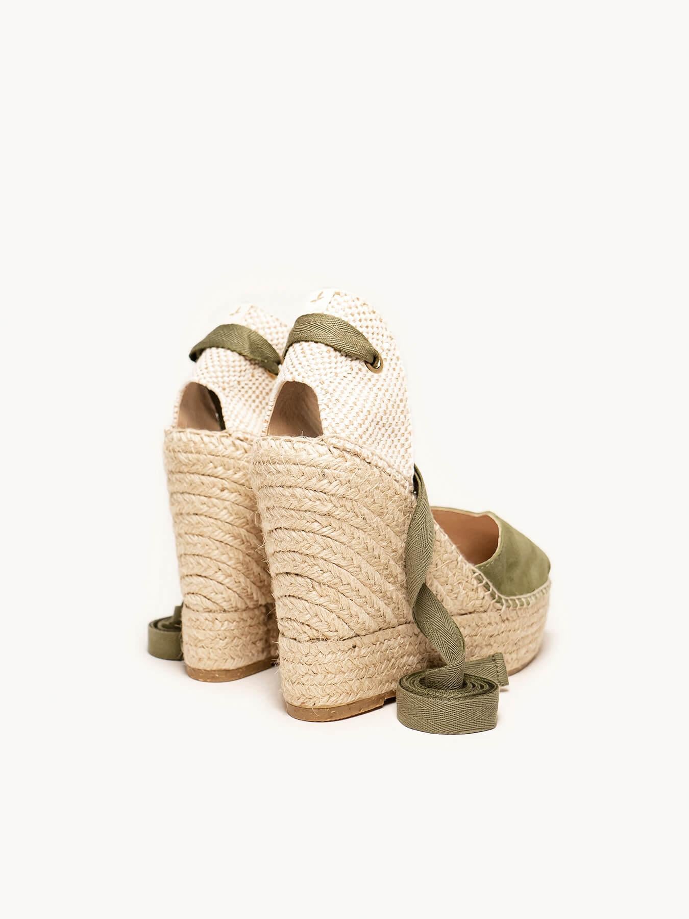 Romero Cuña 12 cm Ante Verde Kaki