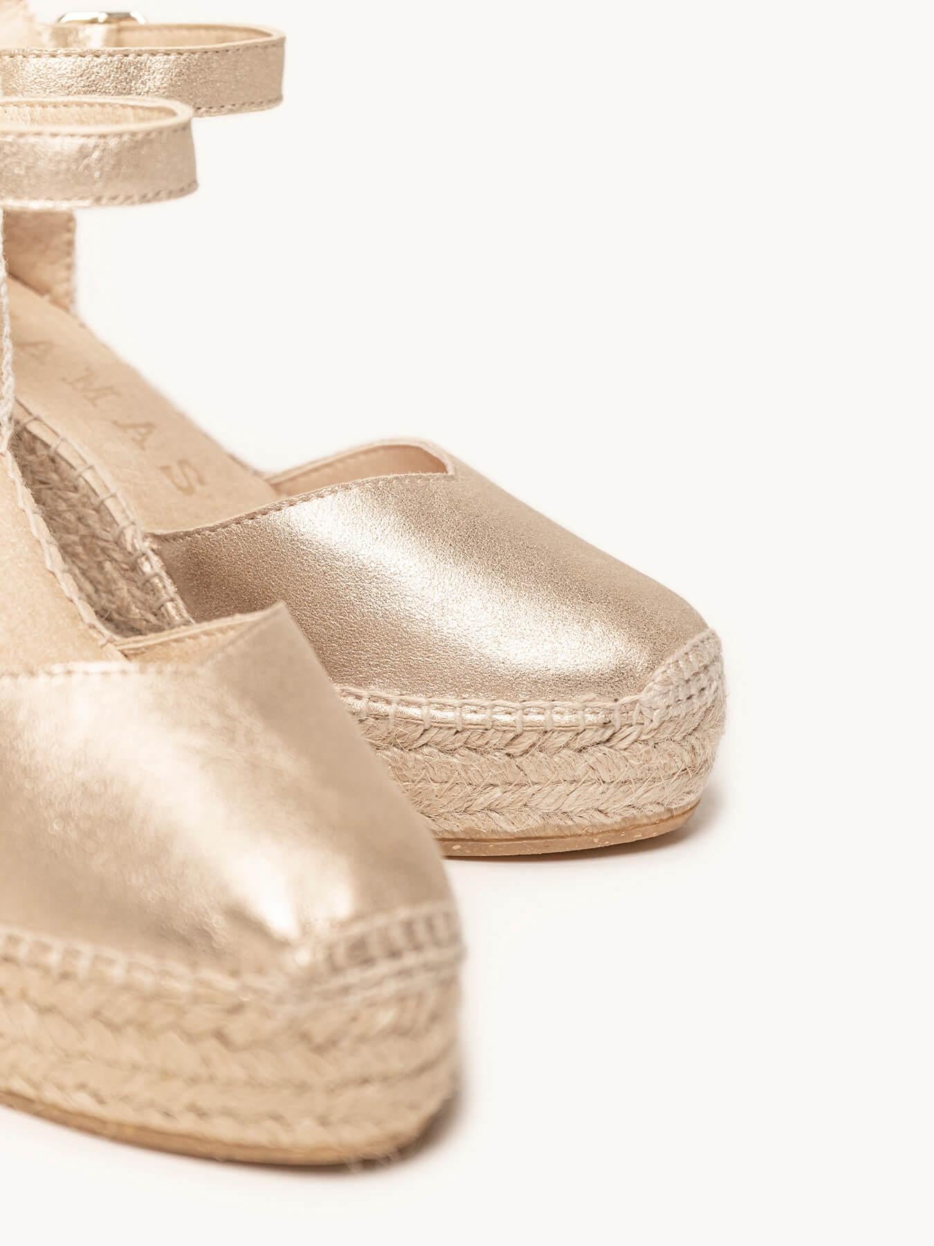 Jara Cuña Alta Ante Metal Oro