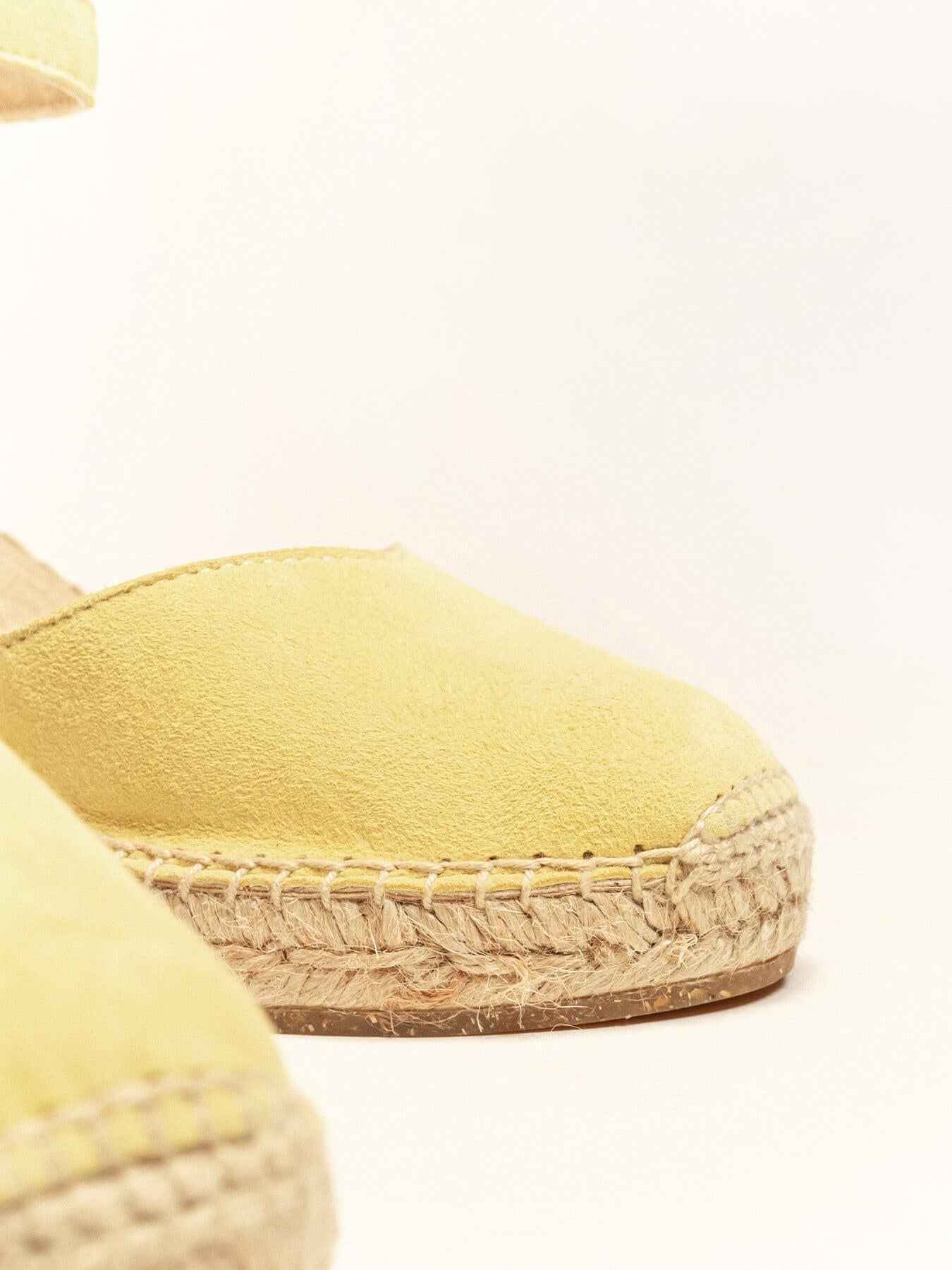 Jara Cuña 7 cm Ante Amarillo