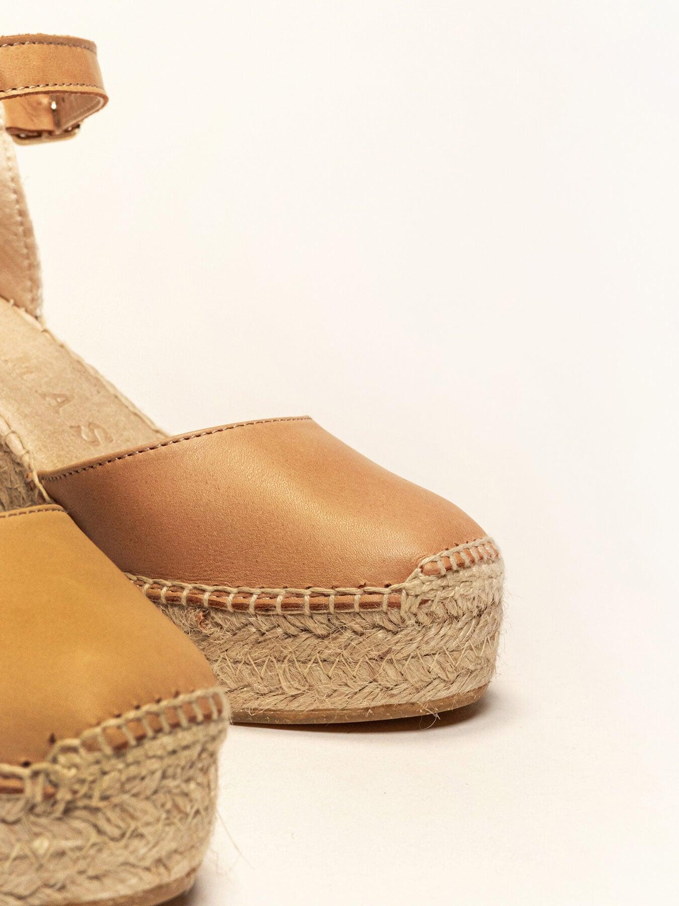 Marga Cuña 10 cm Napa Marrón Claro