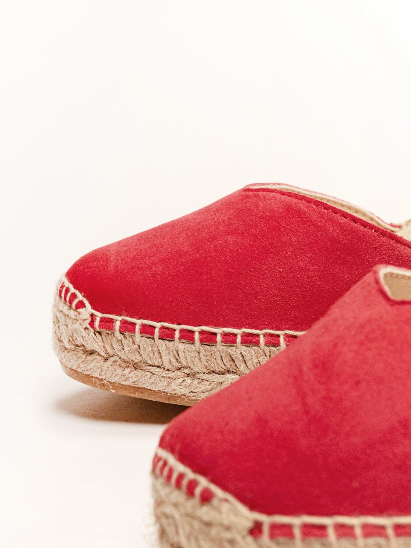 Jara Cuña 7 cm Ante Rojo