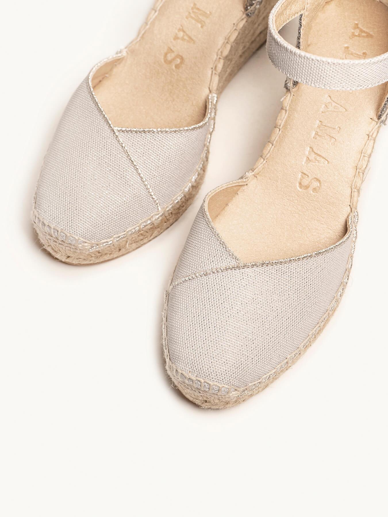 Jara Cuña 7 cm Lona Gris