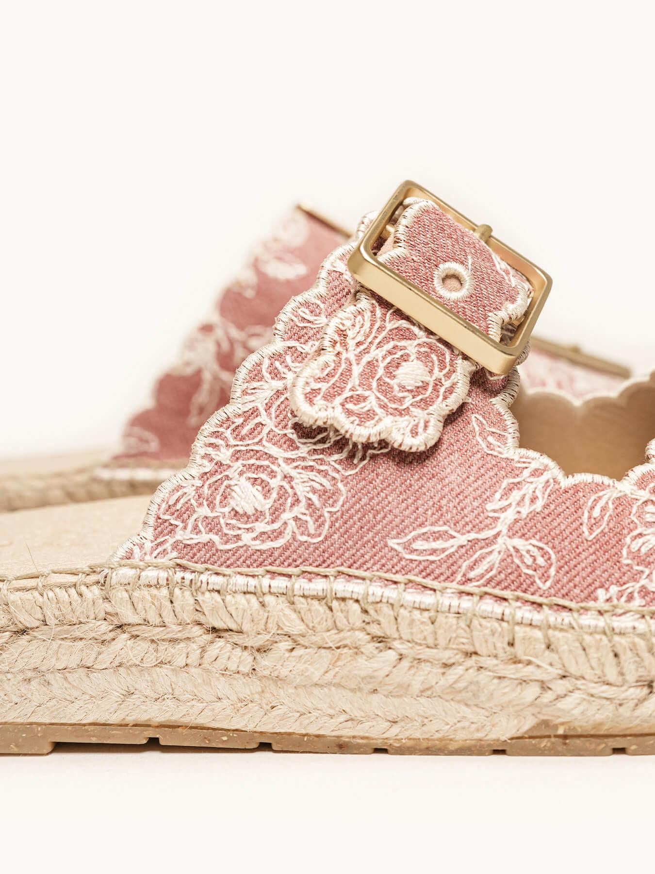 Girasol Bio Vaquero Bordado Rosa