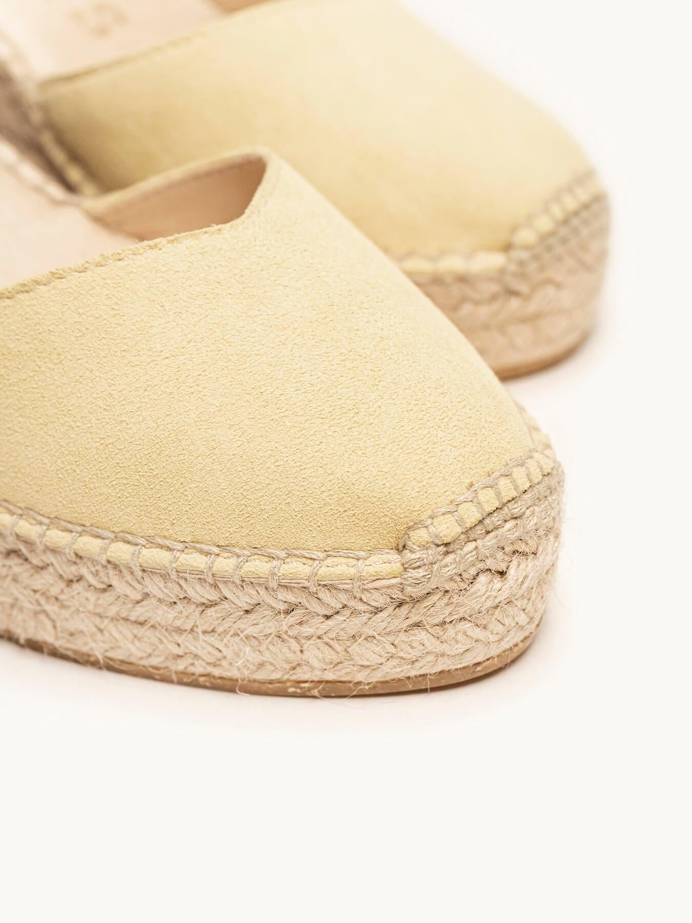 Jara Cuña 8 cm Ante Amarillo