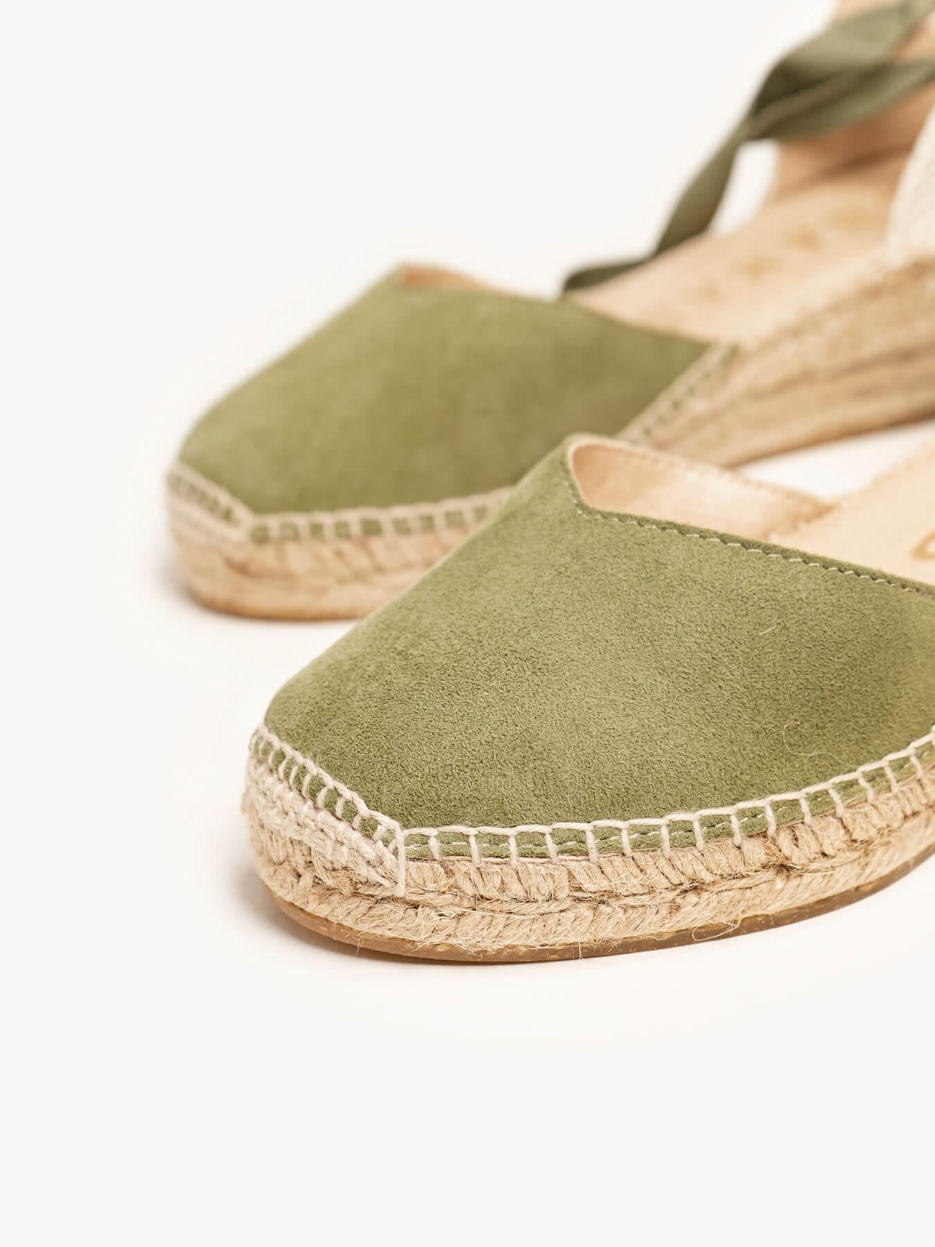 Romero Cuña 5 cm Ante Verde Kaki
