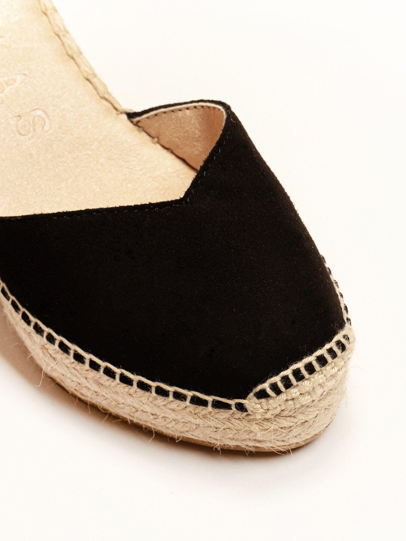 Jara Cuña 10 cm Ante Negro