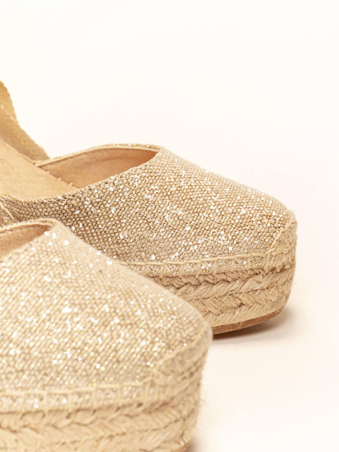 Cala Cuña Alta Lino Metal Oro