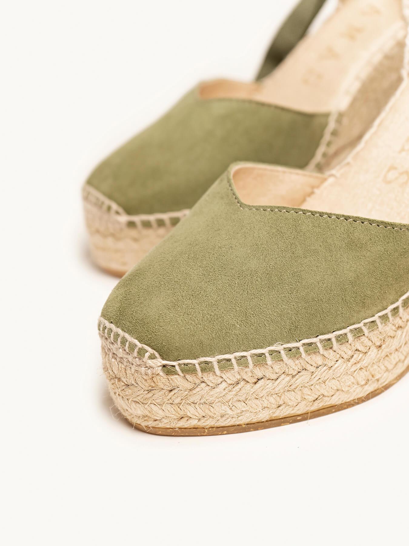Romero Cuña 10 cm Ante Verde Kaki