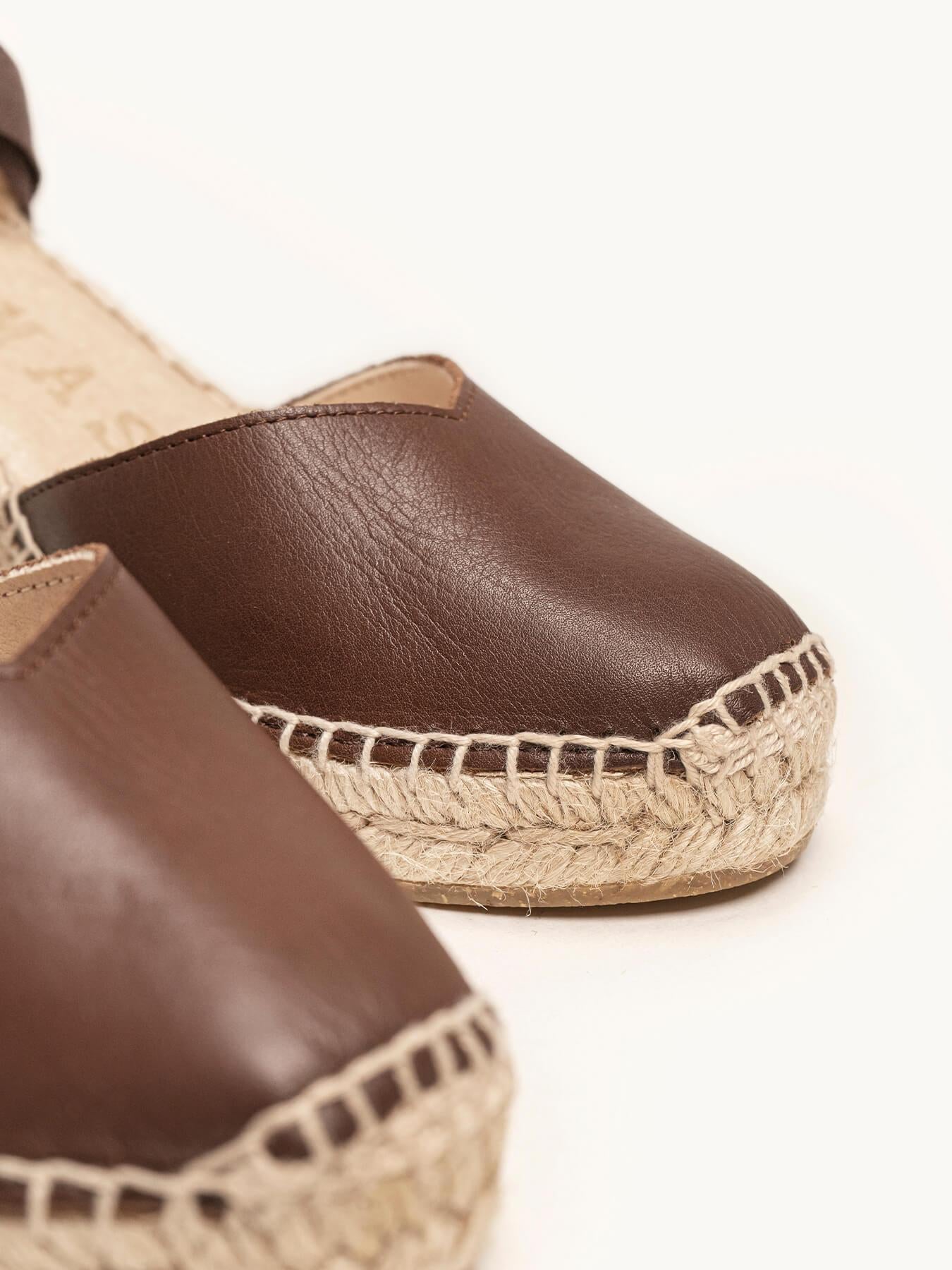 Romero Cuña Media Napa Marrón Oscuro