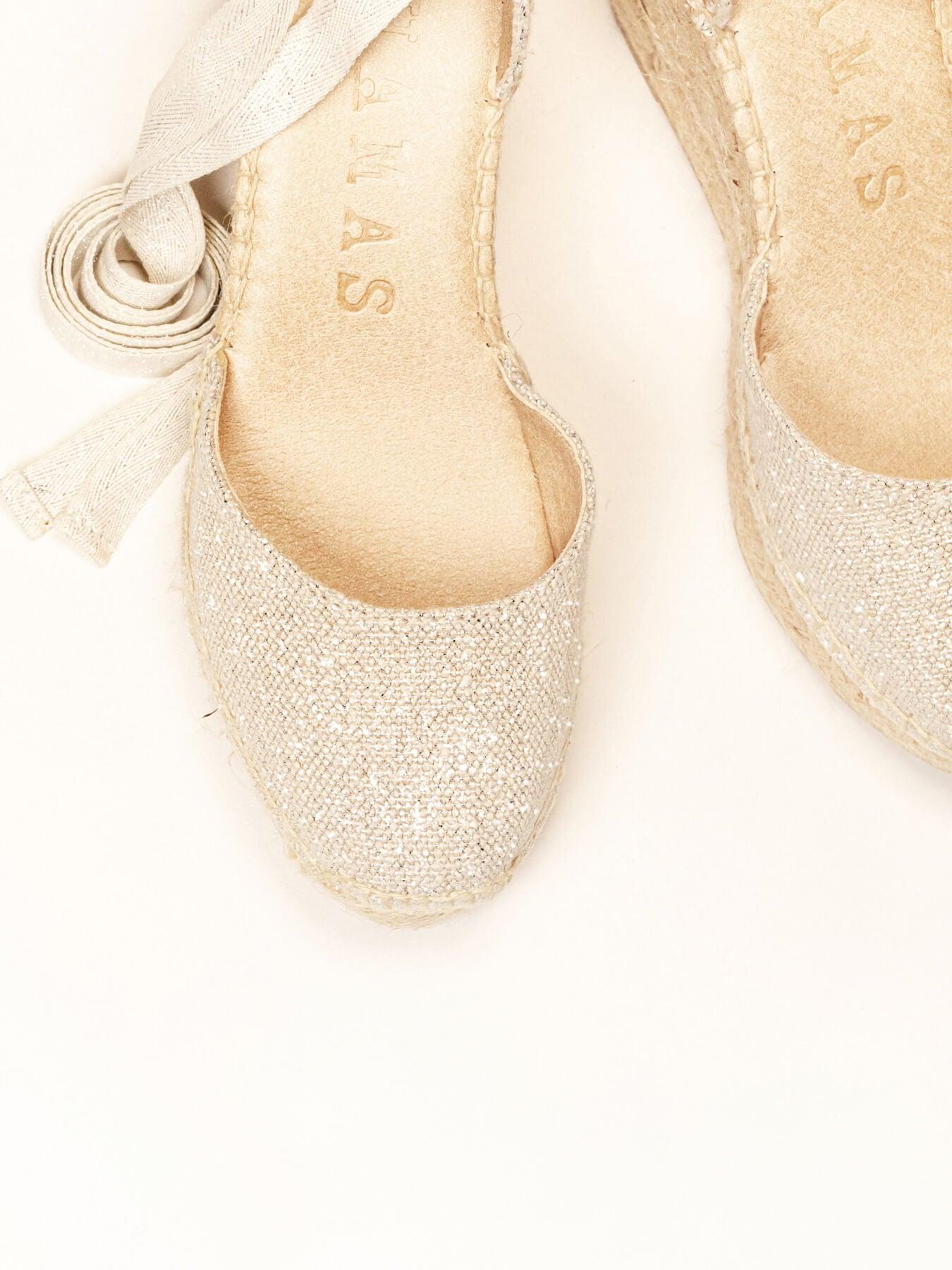 Cala Cuña Alta Lino Metal Plata