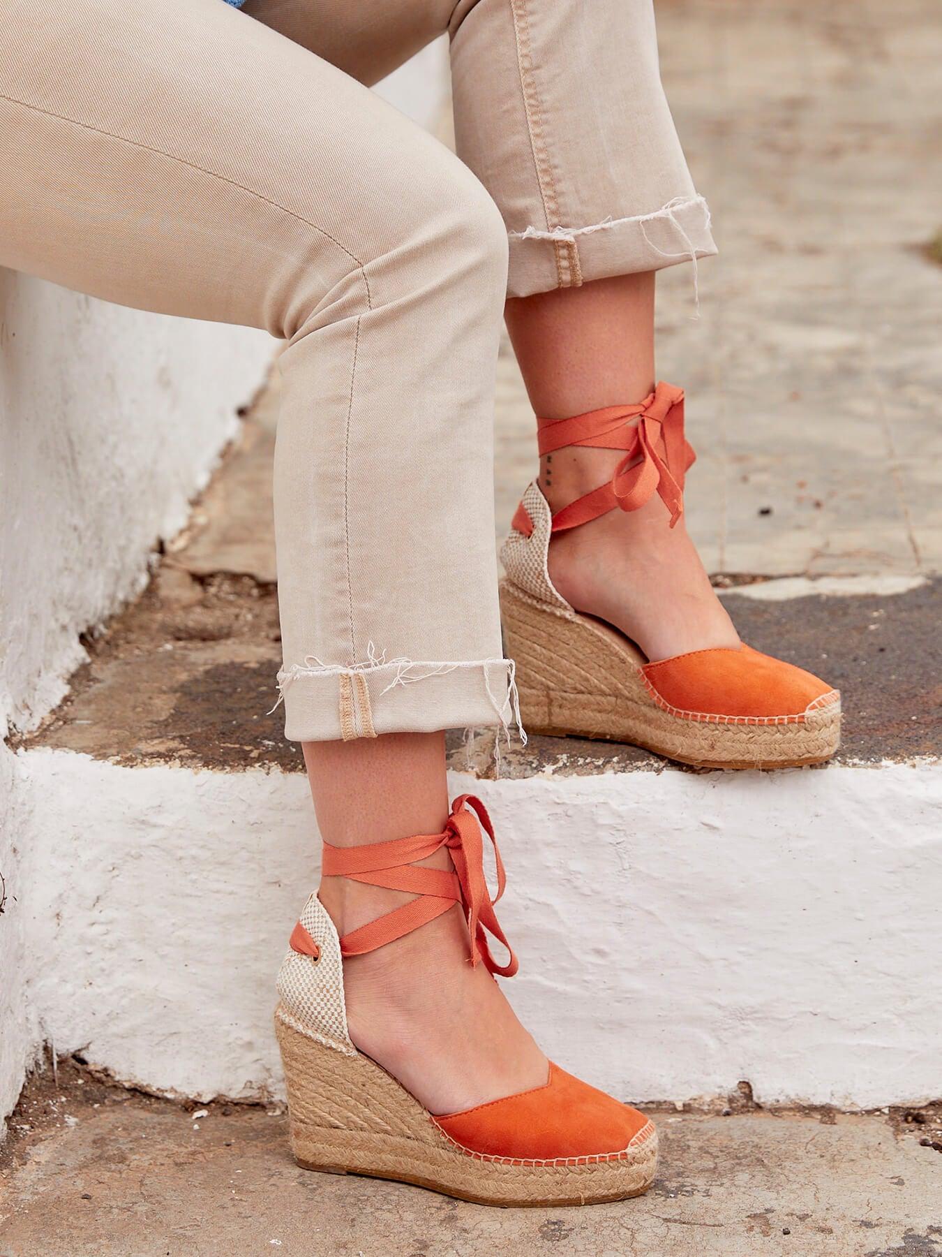 Romero Cuña Alta Ante Naranja